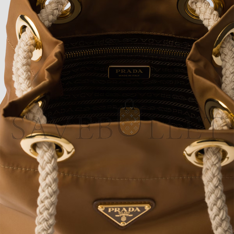 Pra*a mariner re-nylon small bucket bag 1be082 (28*23.5*16.8cm)